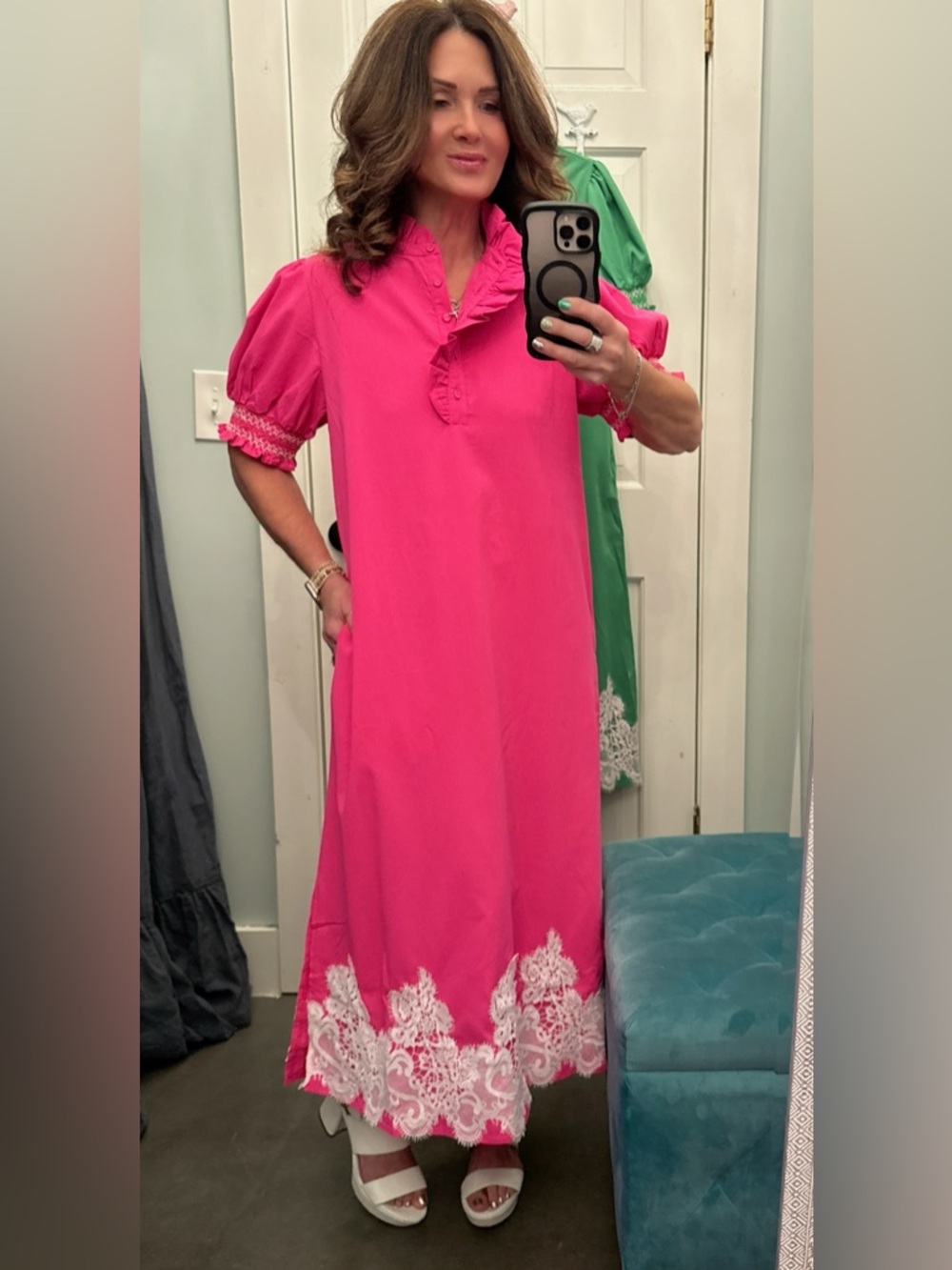 Jodifl Pink Midi Dress - Picture 2 of 3